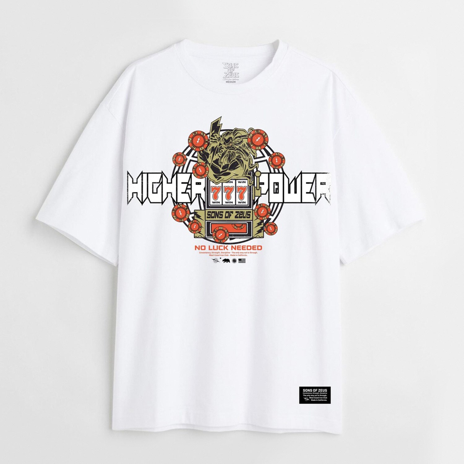 SOZ Higher Power White Tee